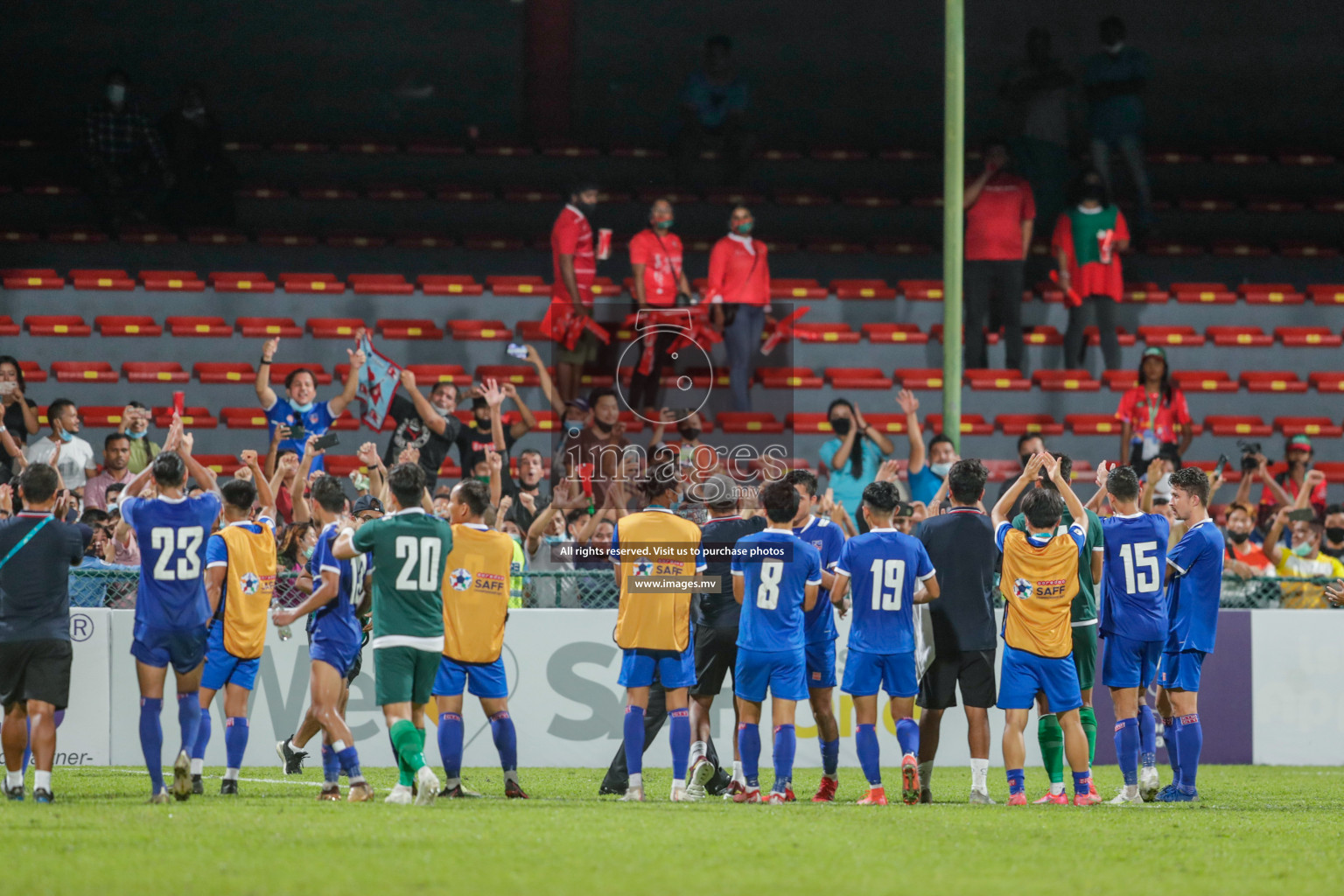 Maldives vs Nepal in SAFF Championship 2021 held on 1st October 2021 in Galolhu National Stadium, Male', Maldives