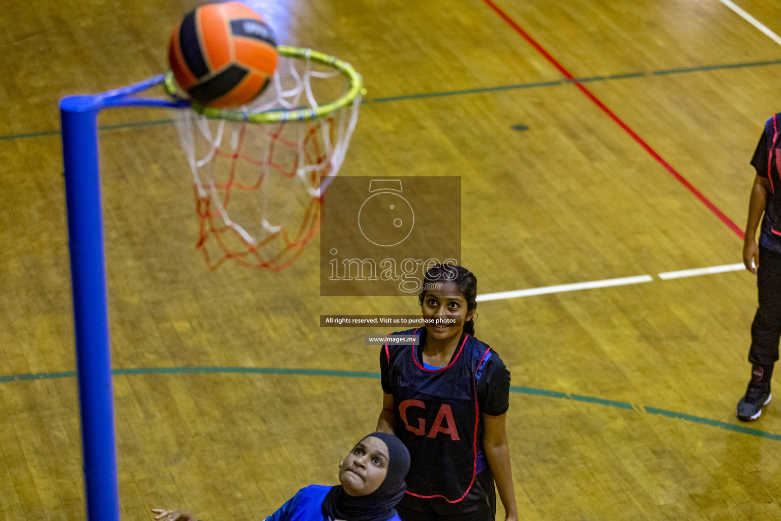 Xenith Sports Club vs Youth United Sports Club in the Milo National Netball Tournament 2022 on 18 July 2022, held in Social Center, Male', Maldives. Photographer: Shuu, Hassan Simah / Images.mv