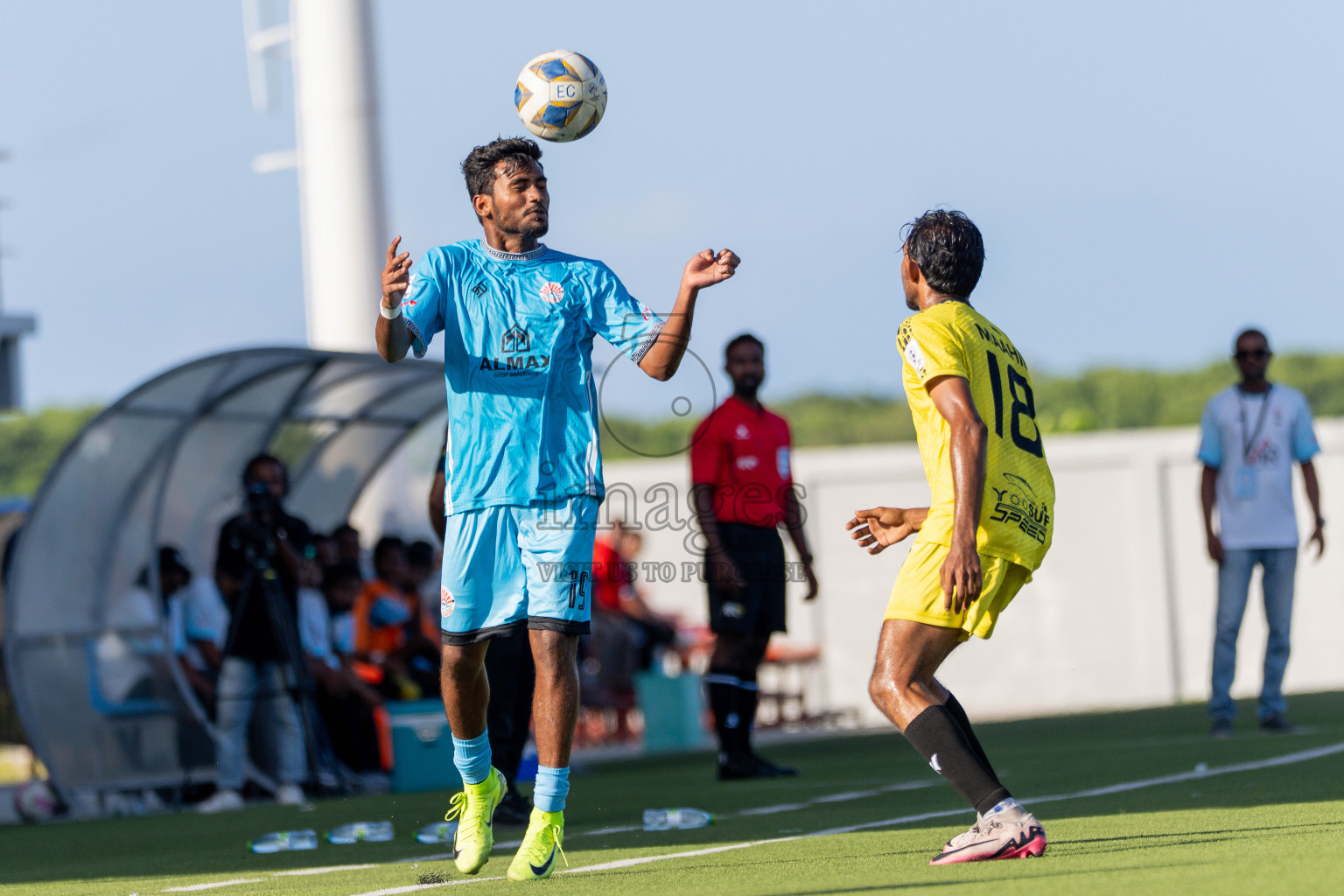 Final Match Irumathi Sports VS Velaa Sports Club in Day 9 of Eydhafushi Cup 2025 held in Eydhafushi Football Stadium at B. Eydhafushi, Maldives on Monday, 15th September 2025. Photos: Arif Rasheed / images.mv