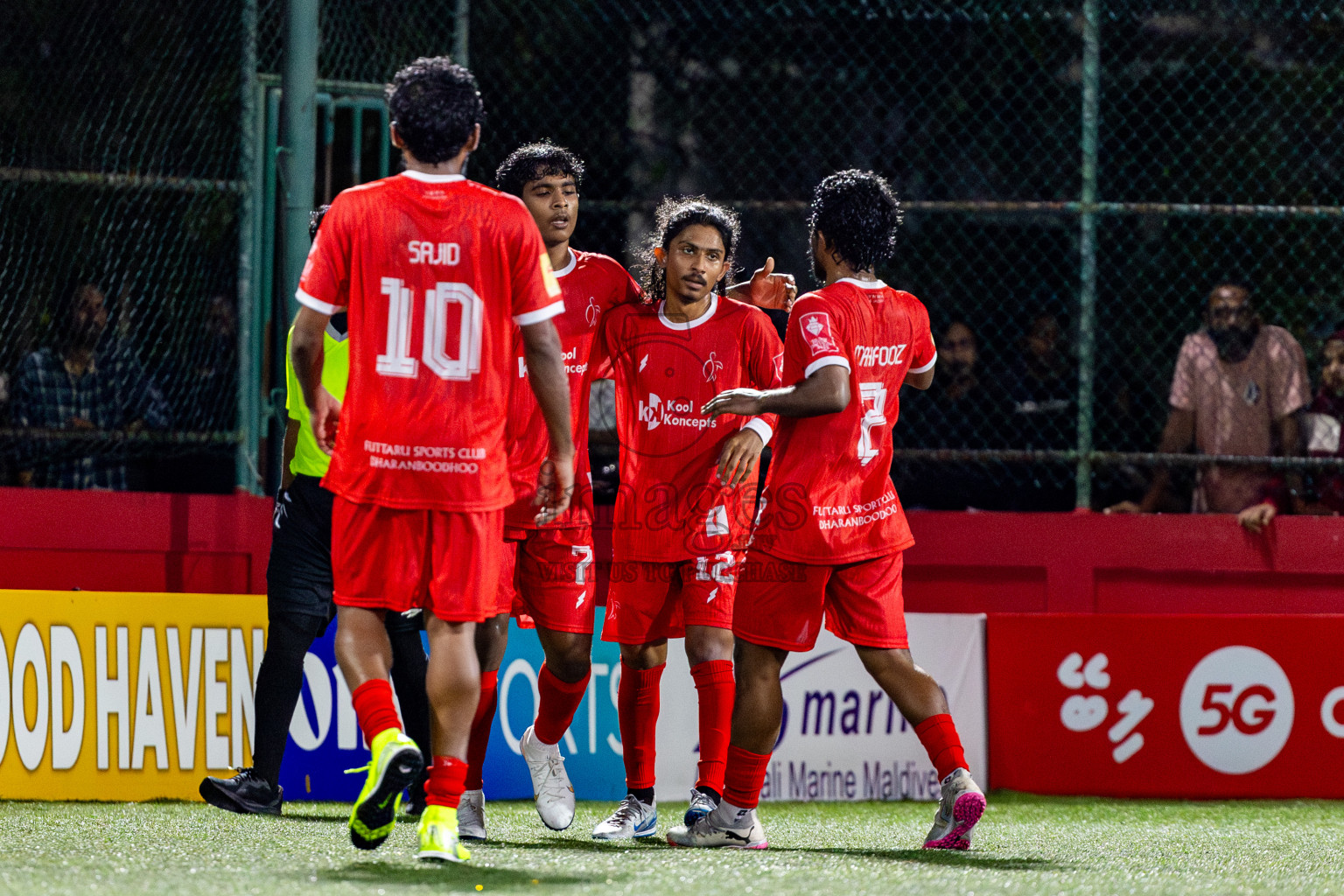 F Dharanboodhoo VS F Nilandhoo in Day 7 of Golden Futsal Challenge 2025 was held on Saturday, 11th January 2025, in Hulhumale', Maldives Photos: Nausham Waheed / images.mv