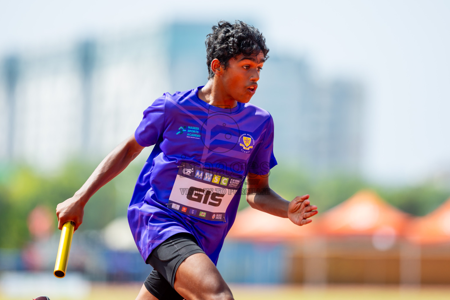 Day 6 of MWSC Interschool Athletics Championships 2024 held in Hulhumale Running Track, Hulhumale, Maldives on Thursday, 14th November 2024. Photos by: Nausham Waheed / Images.mv