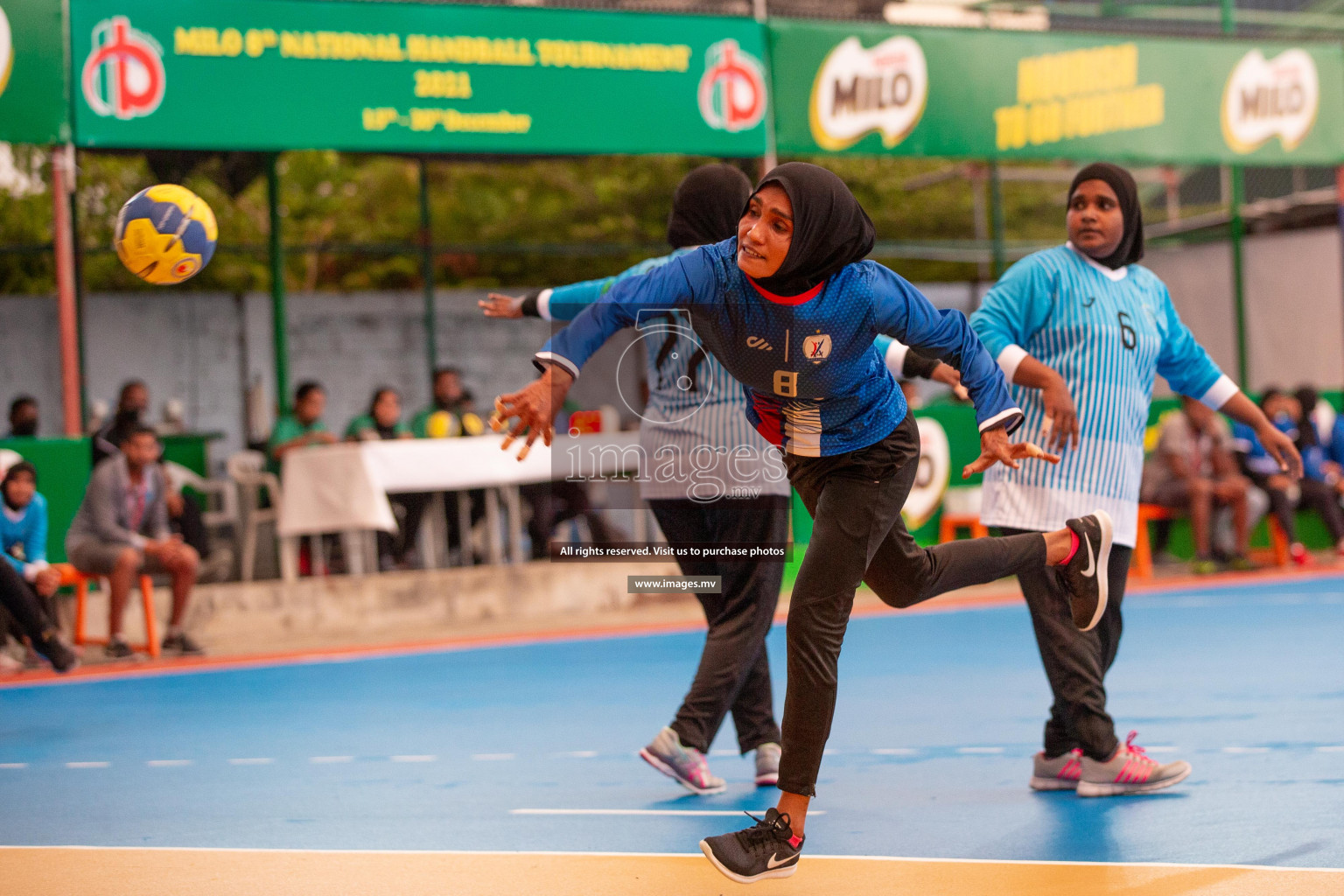 Milo 8th National Handball Tournament Day3, 17th December 2021, at Handball Ground, Male', Maldives. Photos by Shuu Abdul Sattar