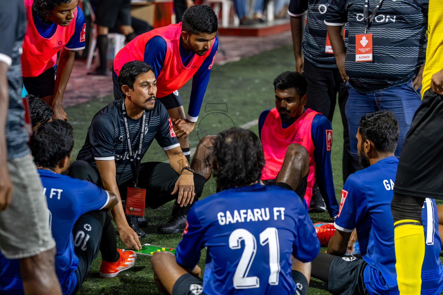 K Gaafaru vs K Kaashidhoo in Kaafu Atoll Semi Final in Day 24 of Golden Futsal Challenge 2025 was held on Tuesday , 28th January 2025, in Hulhumale', Maldives. Photos: Ismail Thoriq / images.mv