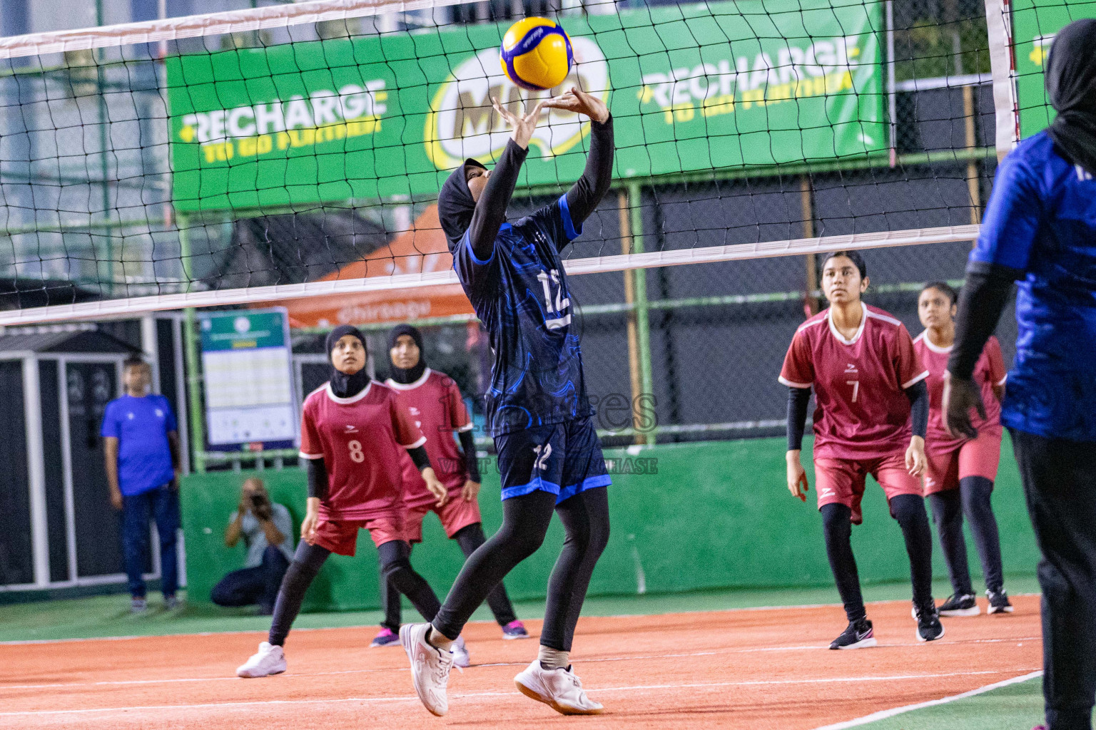 Island Ocean Club vs Club Rising Star Academy in Milo National Junior Volleyball Championship 2025 Day 3 was held on Monday, 24th November 2025 at Ekuveni Turf Court Male', Maldives. Photos: Areef Adam / images.mv