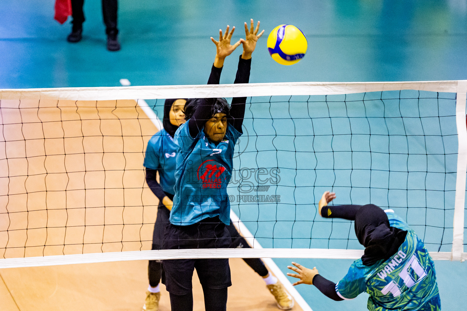 Semi Final of Women's Division of Milo VAM Cup 2024 held in Male', Maldives on Friday, 12th July 2024 at Social Center Indoor Hall Photos By: Nausham Waheed / images.mv