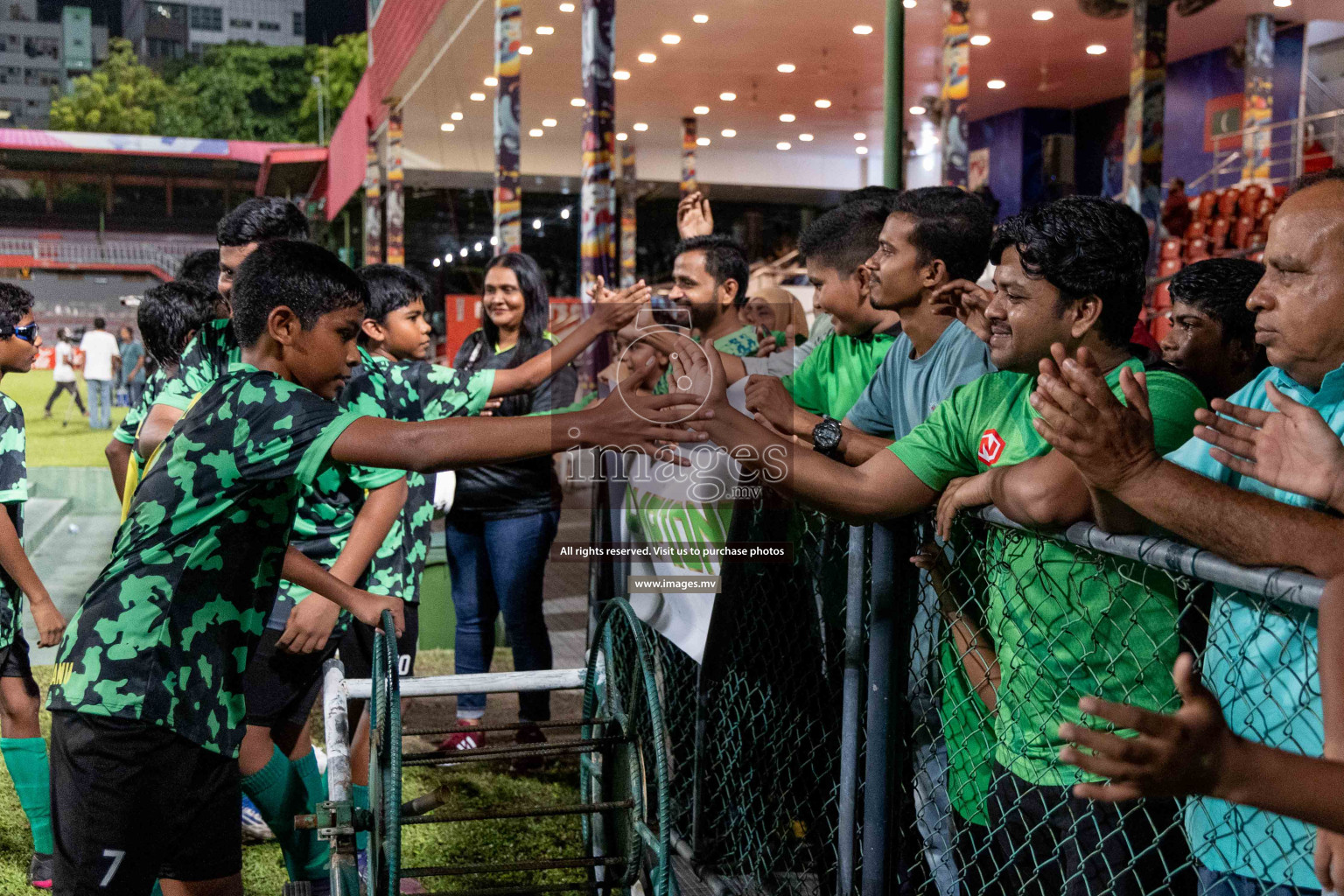 Kalaafaanu School vs Ahmadhiyya International School in the Final of FAM U13 Inter School Football Tournament 2022/23 was held in National Football Stadium on Sunday, 11th June 2023.  Photos: Ismail Thoriq / images.mv