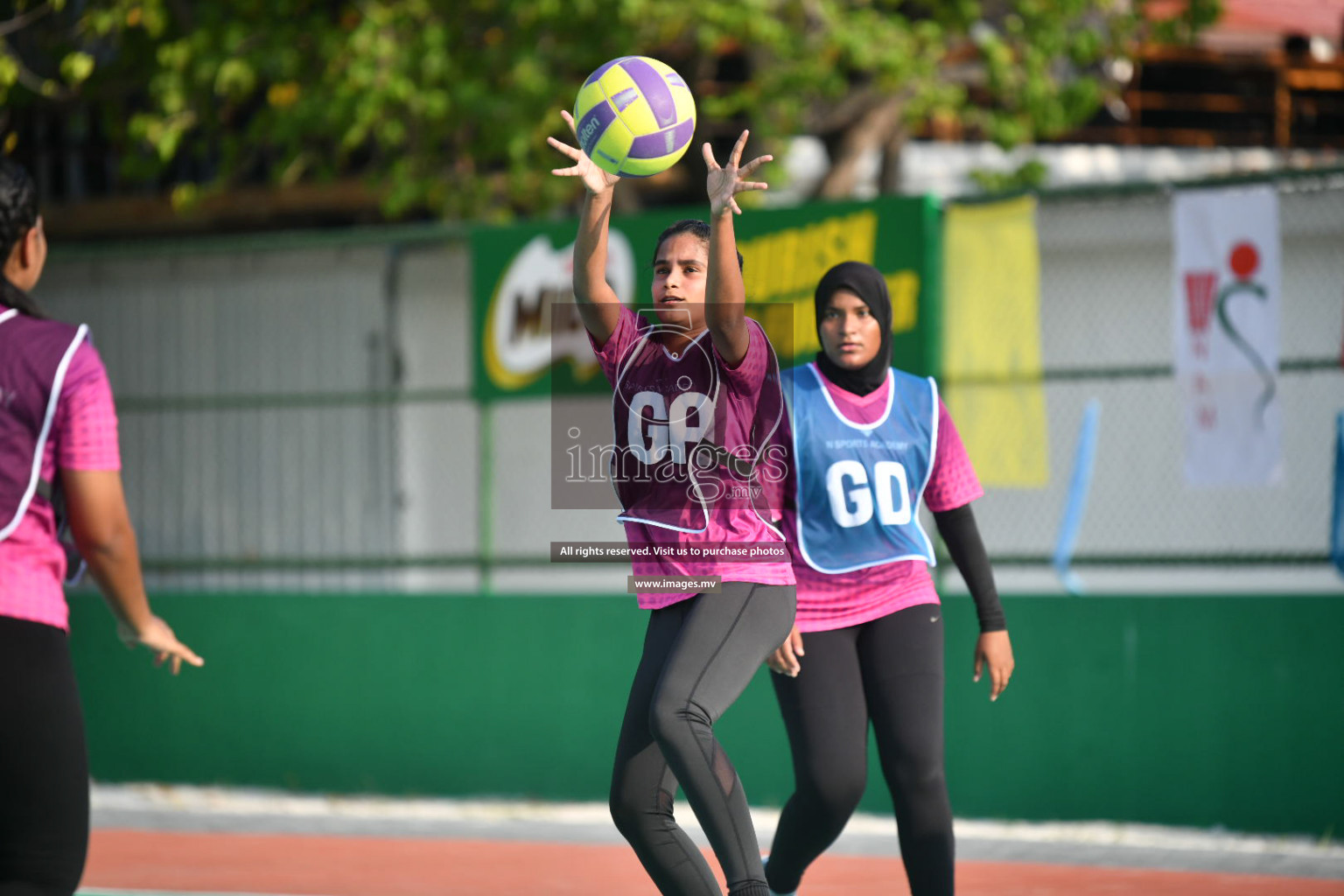 Day 1 of Junior Netball Championship 2022 on 5 March 2022 held in Male', Maldives. Photos by Nausham Waheed.