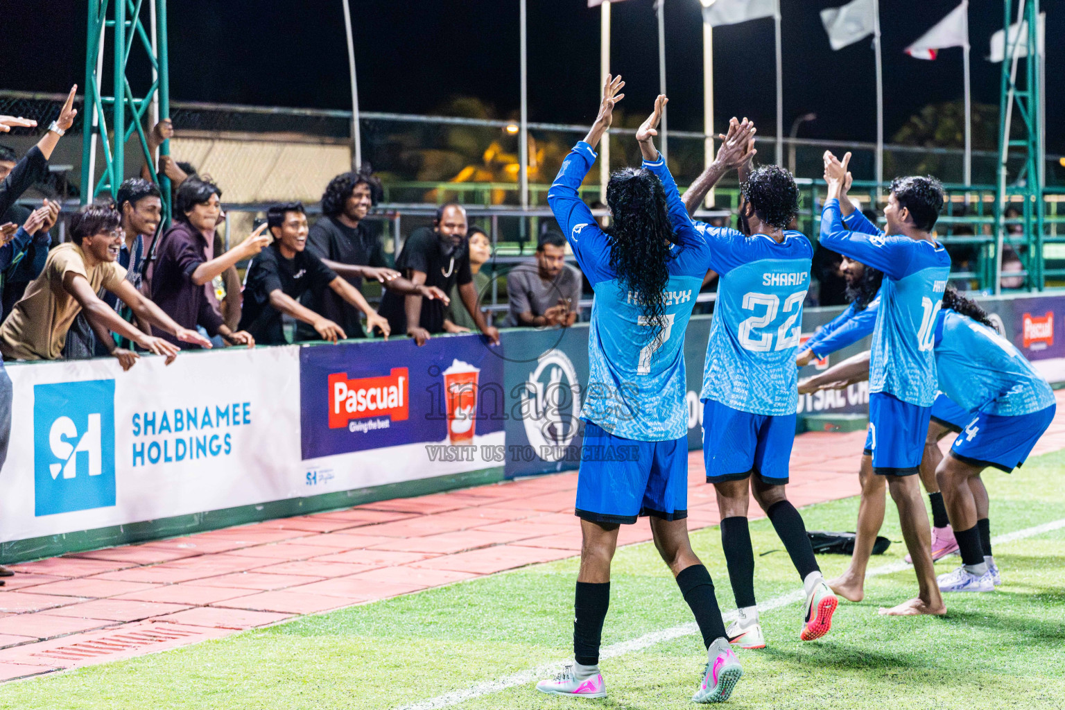 Foemathi VS Lecrose SC in Day 5 - Fonadhoo Youth Futsal Challenge 2025 held in Fonadhoo Futsal Stadium, L. Fonadhoo, Maldives on Thursday, 30th October 2025 Photos: Arif Rasheed / images.mv