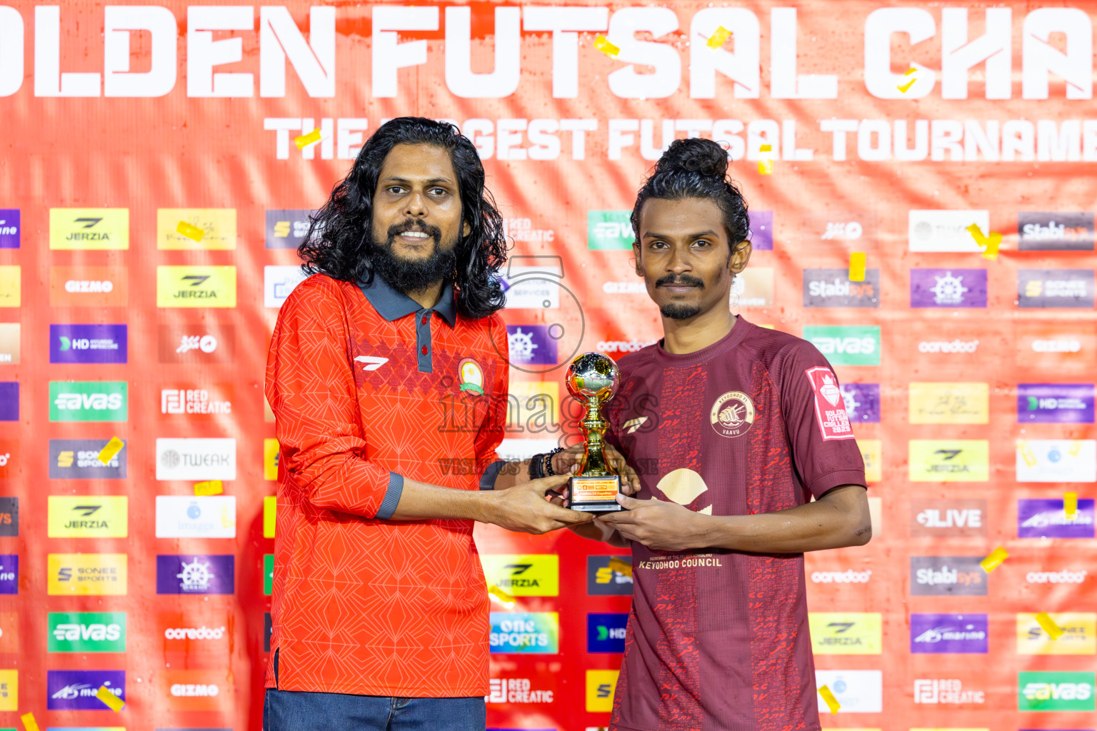 V Felidhoo vs V Keyodhoo in Atoll Round Final on Day 22 of Golden Futsal Challenge 2025 was held on Sunday , 26th January 2025, in Hulhumale', Maldives.
Photos: Ismail Thoriq / images.mv