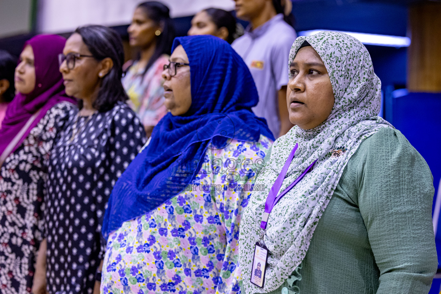 Iskandhar School vs Ghiyasuddin International School in the U15 Finals of Inter-school Netball Tournament held in Social Center at Male', Maldives on Monday, 26th August 2024. Photos: Hassan Simah / images.mv