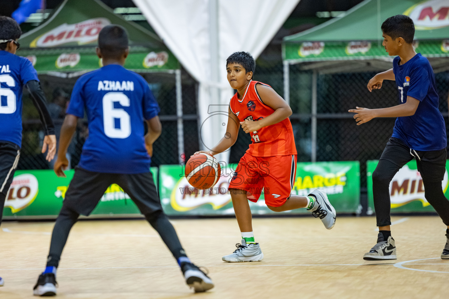 Milo 5 x 5 Junior Challenge 2025 - Basketball tournament held in Basketball Training Center, Male', Maldives on Thursday, 09th October 2025. 
Photo by: Hassan Simah / Images.mv