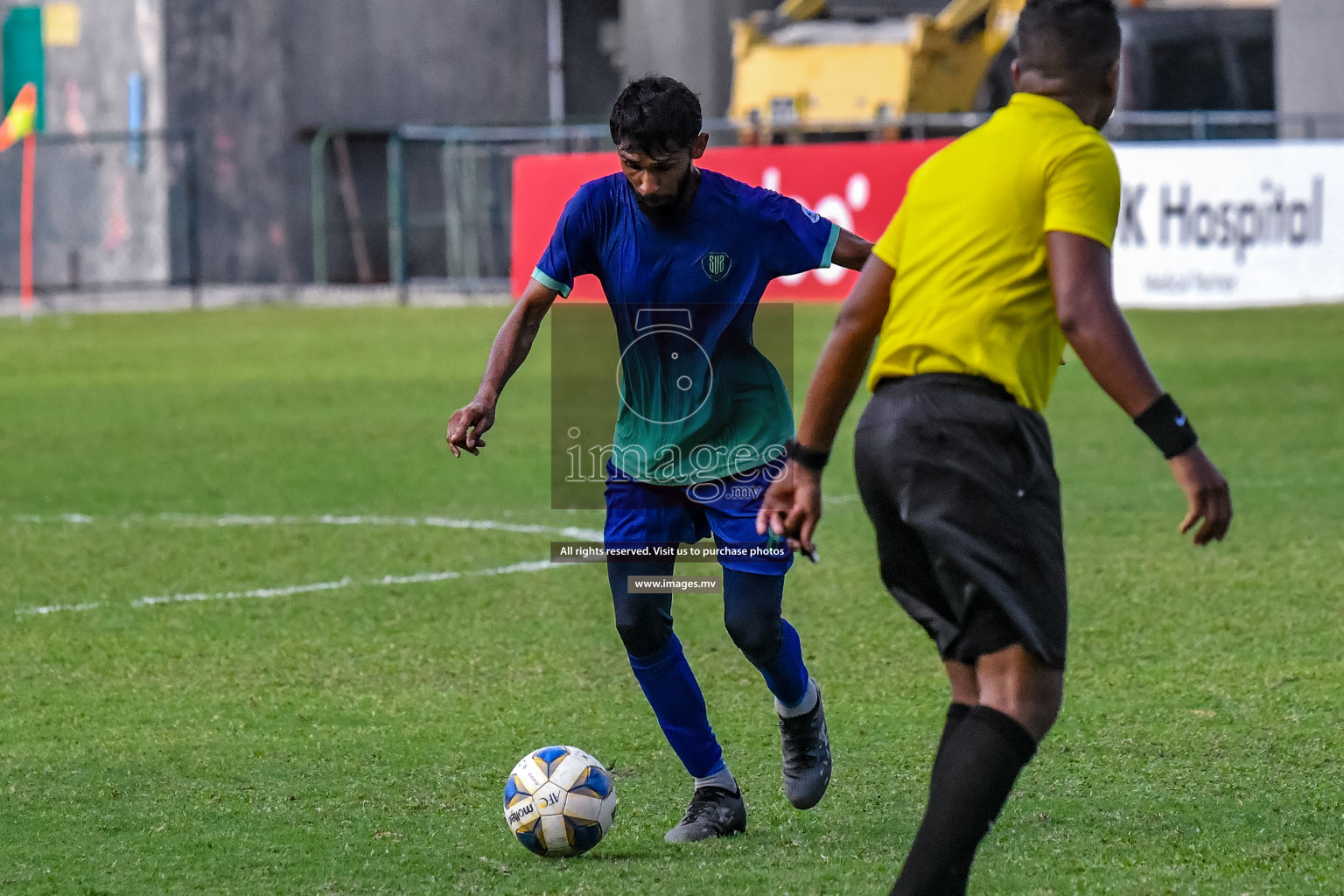 Super United Sports vs Buru Sports Club in Dhivehi Premier League Qualification 22 on 24th Aug 2022, held in National Football Stadium, Male', Maldives Photos: Nausham Waheed / Images.mv