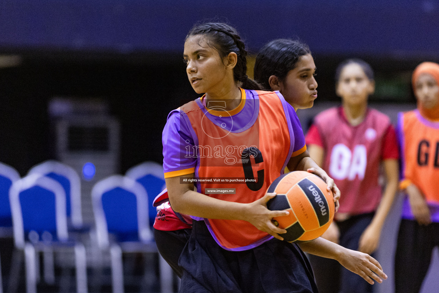 Day7 of 24th Interschool Netball Tournament 2023 was held in Social Center, Male', Maldives on 2nd November 2023. Photos: Nausham Waheed / images.mv