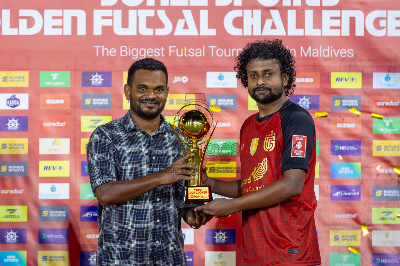 L Gan vs Th Thimarafushi in Zone 6 Final on Day 389 of Golden Futsal Challenge 2024 which was held on Saturday, 24th February 2024, in Hulhumale', Maldives 
Photos: Ismail Thoriq /  images.mv