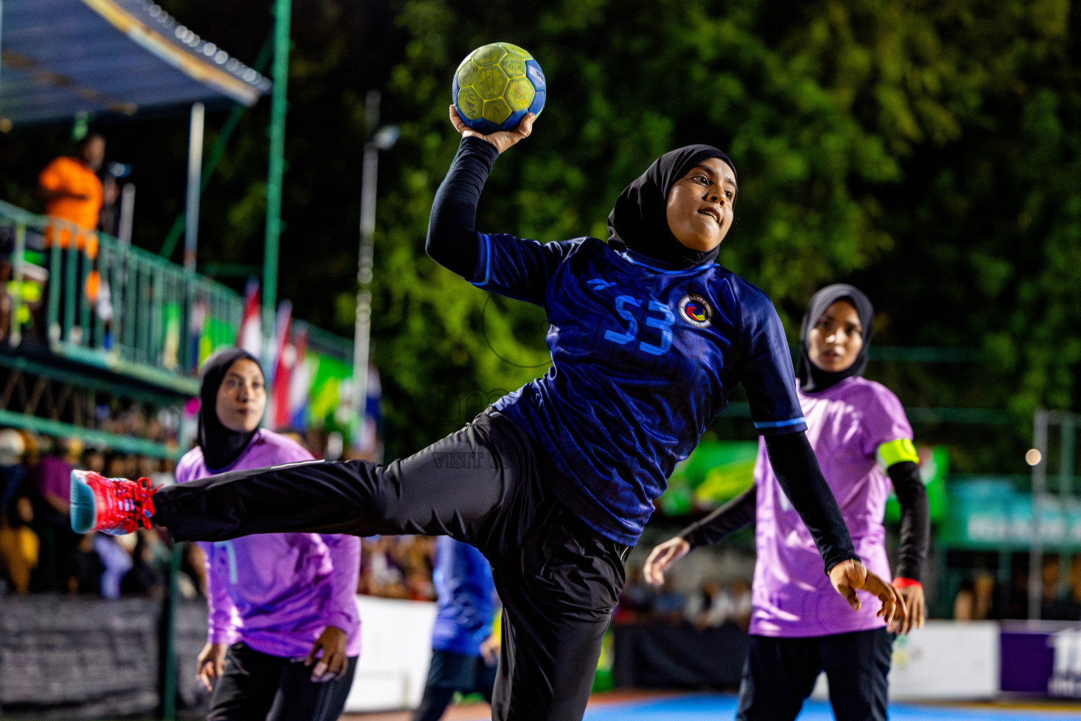 2nd Division Final of 8th Inter-Office/Company Handball Tournament 2024, held in Handball ground, Male', Maldives on Tuesday, 17th September 2024 Photos: Nausham Waheed/ Images.mv