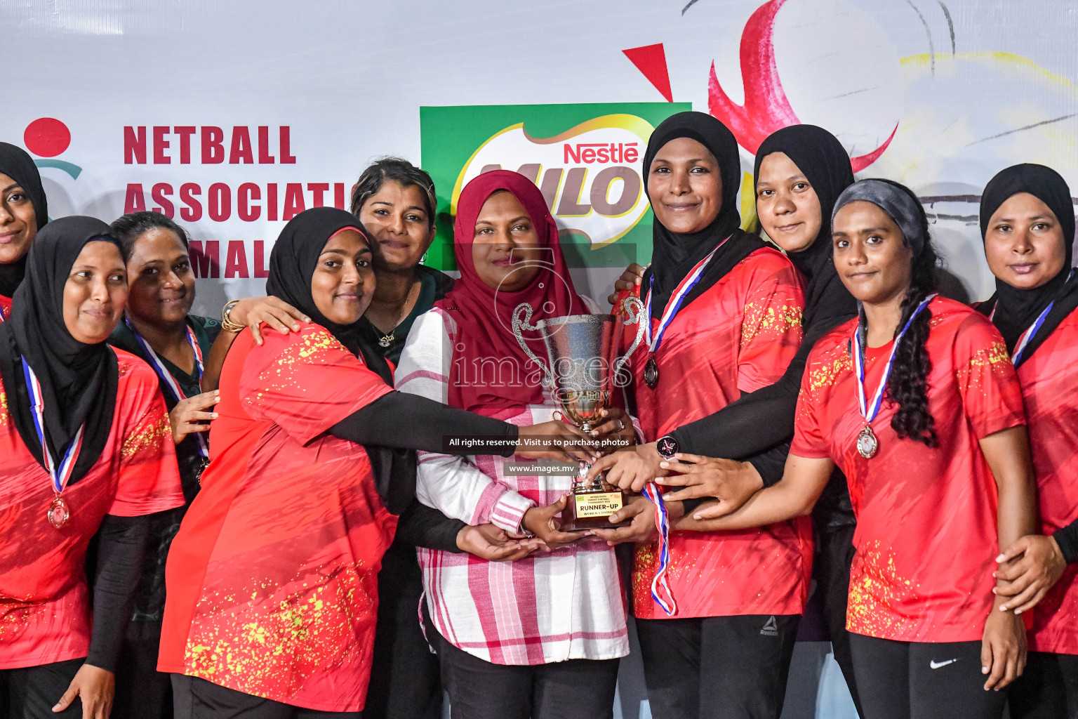 Final of Inter-School Parents Netball Tournament was held in Male', Maldives on 4th December 2022. Photos: Nausham Waheed / images.mv