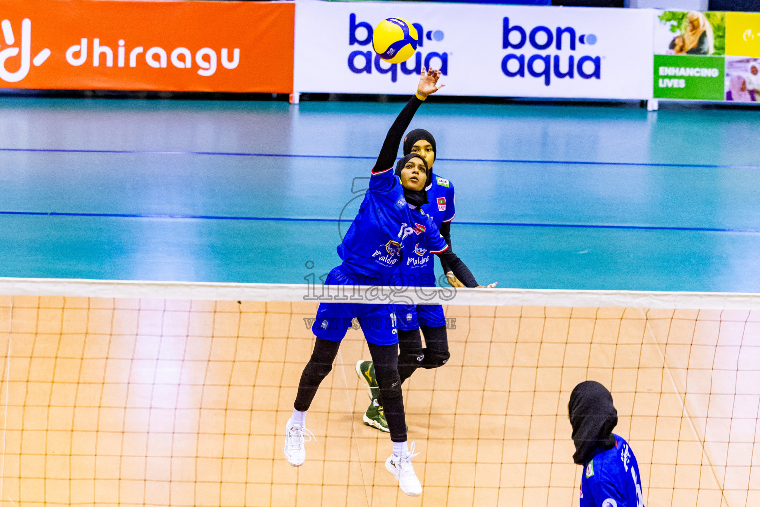 Nepal vs Maldives in Third Place Match of CAVA U20 Woman's Volleyball Championship 2024 was held in Social Center, Male', Maldives on 23rd July 2024. Photos: Nausham Waheed / images.mv