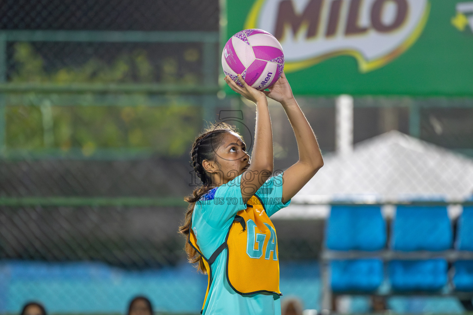 MV Netters vs United Unity Sports Club in Division 2 of of National Netball Tournament 2025 held in Ekuveni Netball Court at Male', Maldives on Thursday, 22nd May 2025. Photos: Mohamed Mahfooz Moosa / images.mv
