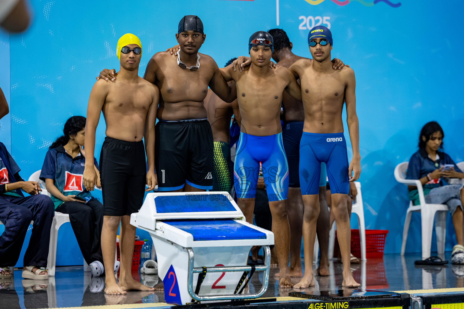 Day 5 of BML 21st Interschool Swimming Competition 2025 was held in Hulhumale' Swimming Pool, Hulhumale', Maldives on Wednesday, 15th October 2025. 
Photos: Hassan Simah / images.mv