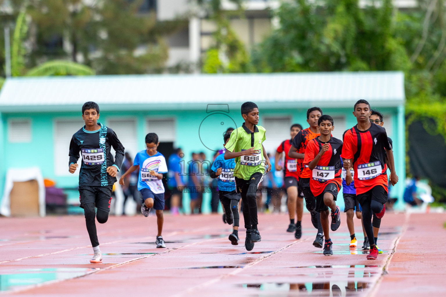 Day 1 of MWSC Interschool Athletics Championships 2024 held in Hulhumale Running Track, Hulhumale, Maldives on Saturday, 9th November 2024. 
Photos by: Ismail Thoriq / images.mv