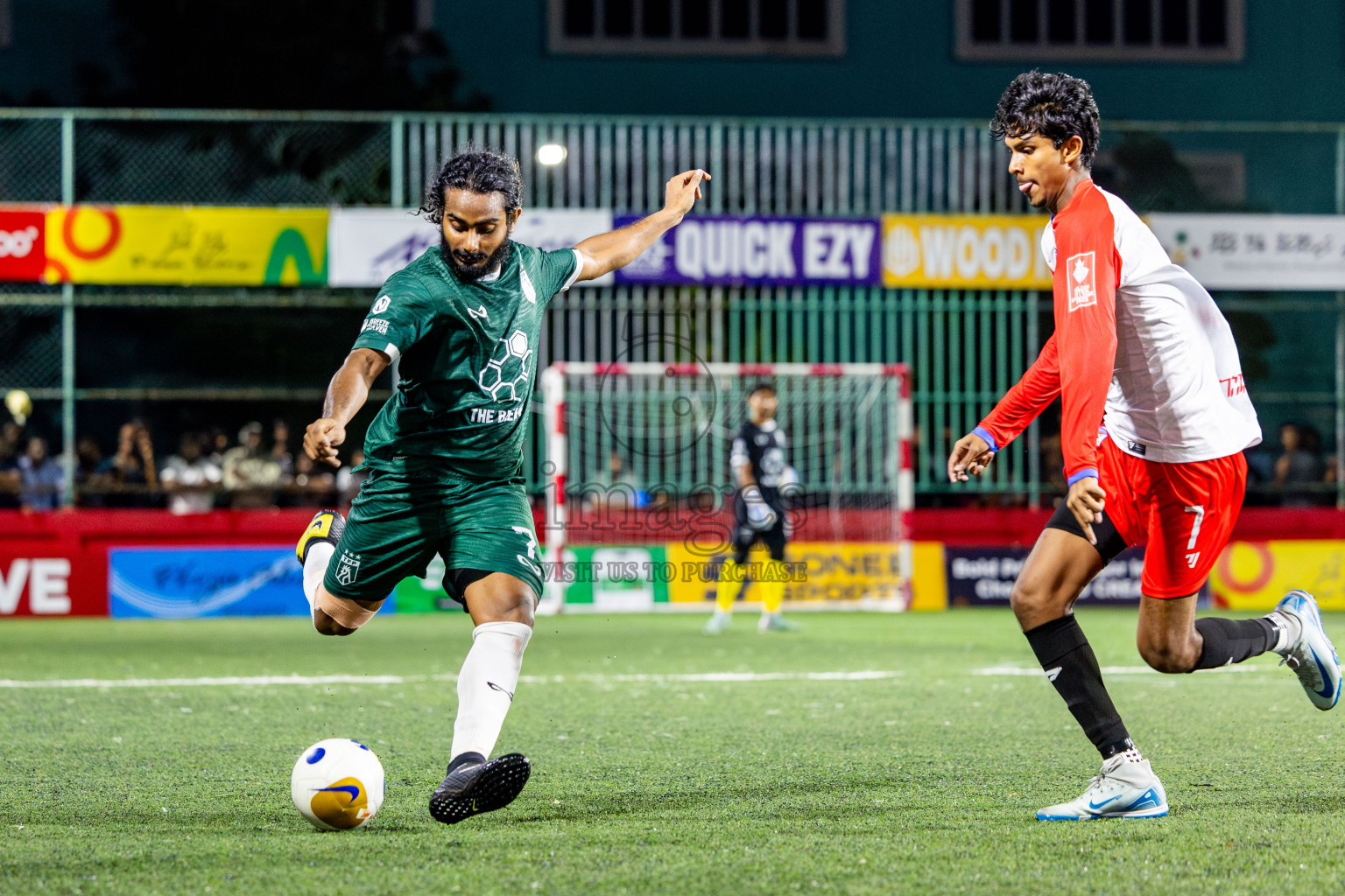 Th Thimarafushi vs Th Dhiyamigili in Day 10 of Golden Futsal Challenge 2025 was held on Tuesday, 14th January 2025, in Hulhumale', Maldives Photos: Nausham Waheed / images.mv