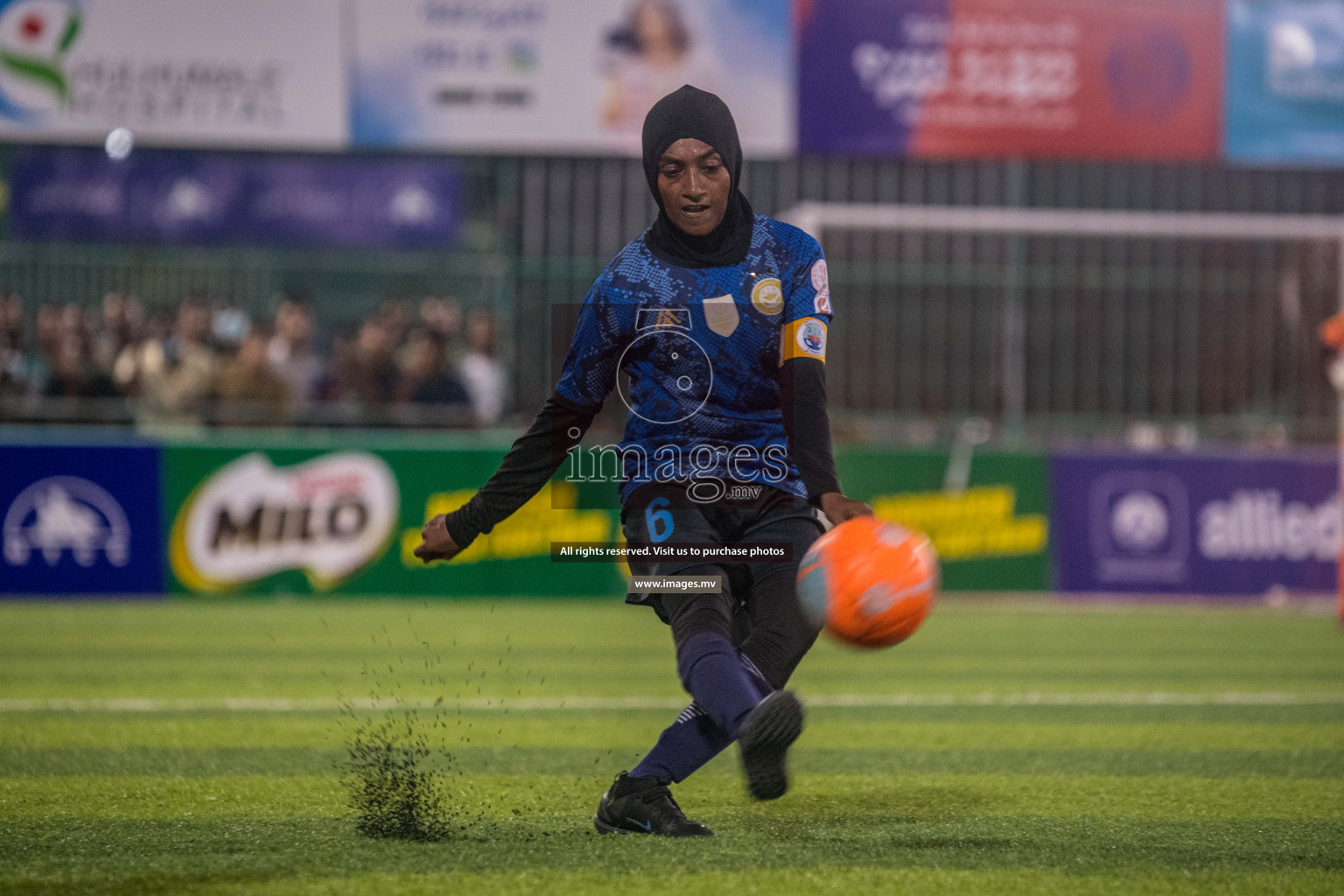 Ports Limited vs WAMCO - in the Finals 18/30 Women's Futsal Fiesta 2021 held in Hulhumale, Maldives on 18 December 2021. Photos by Nausham Waheed & Shuu Abdul Sattar