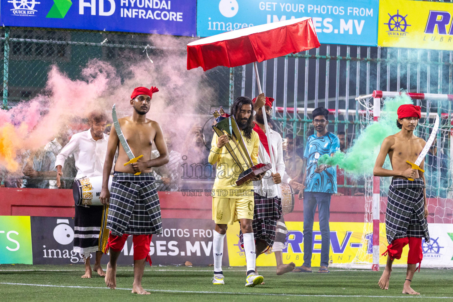 Opening of Golden Futsal Challenge 2024 with Charity Shield Match between L.Gan vs Th. Thimarafushi was held on Sunday, 14th January 2024, in Hulhumale', Maldives Photos: Ismail Thoriq / images.mv