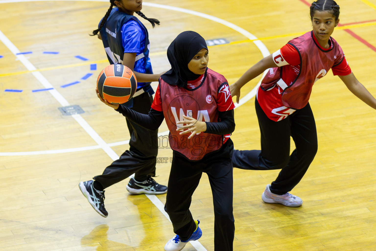 Day 2 of 25th Inter-School Netball Tournament was held in Social Center at Male', Maldives on Saturday, 10th August 2024. Photos: Nausham Waheed/ Mohamed Mahfooz Moosa / images.mv