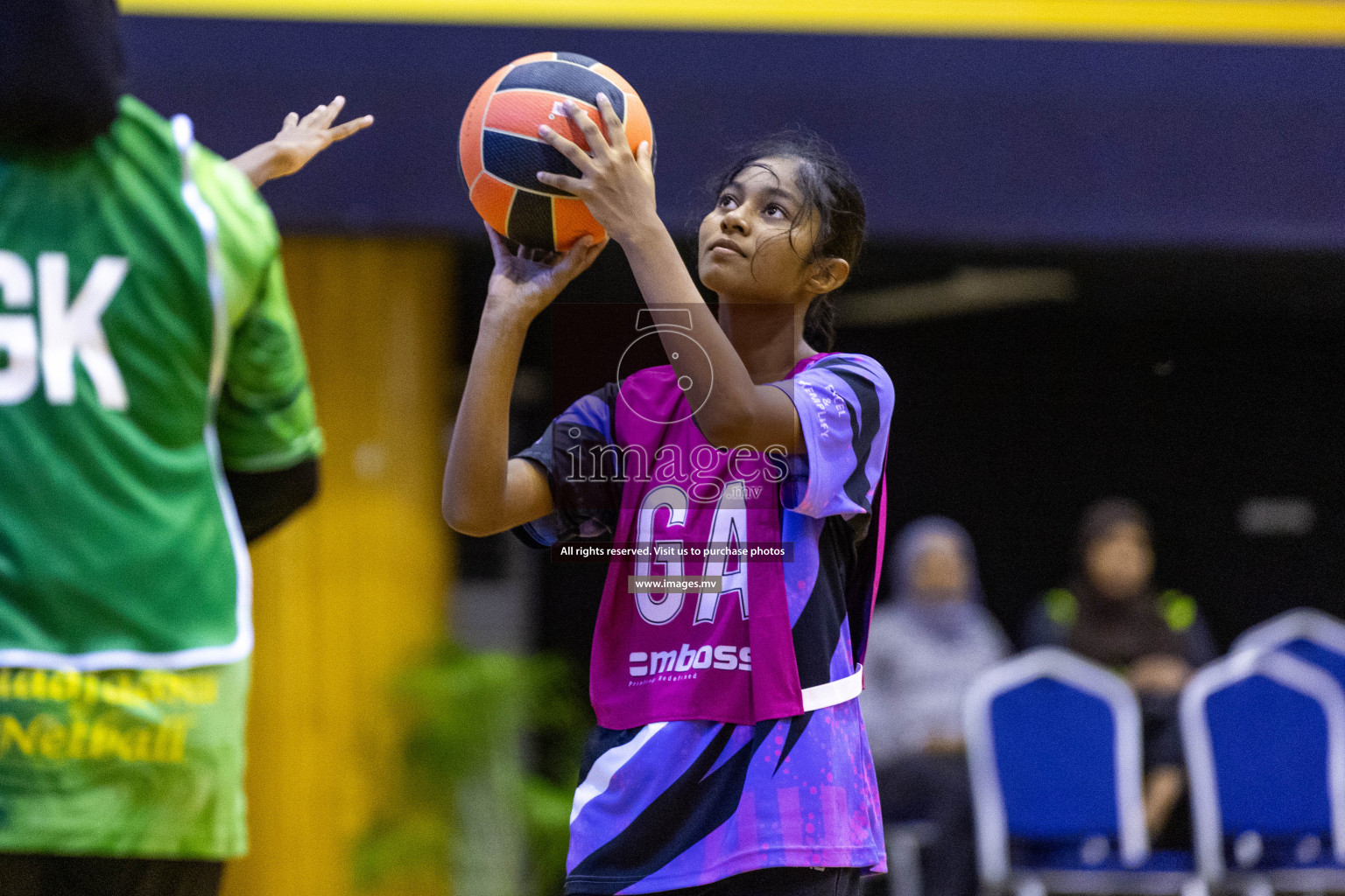 Day6 of 24th Interschool Netball Tournament 2023 was held in Social Center, Male', Maldives on 1st November 2023. Photos: Nausham Waheed / images.mv