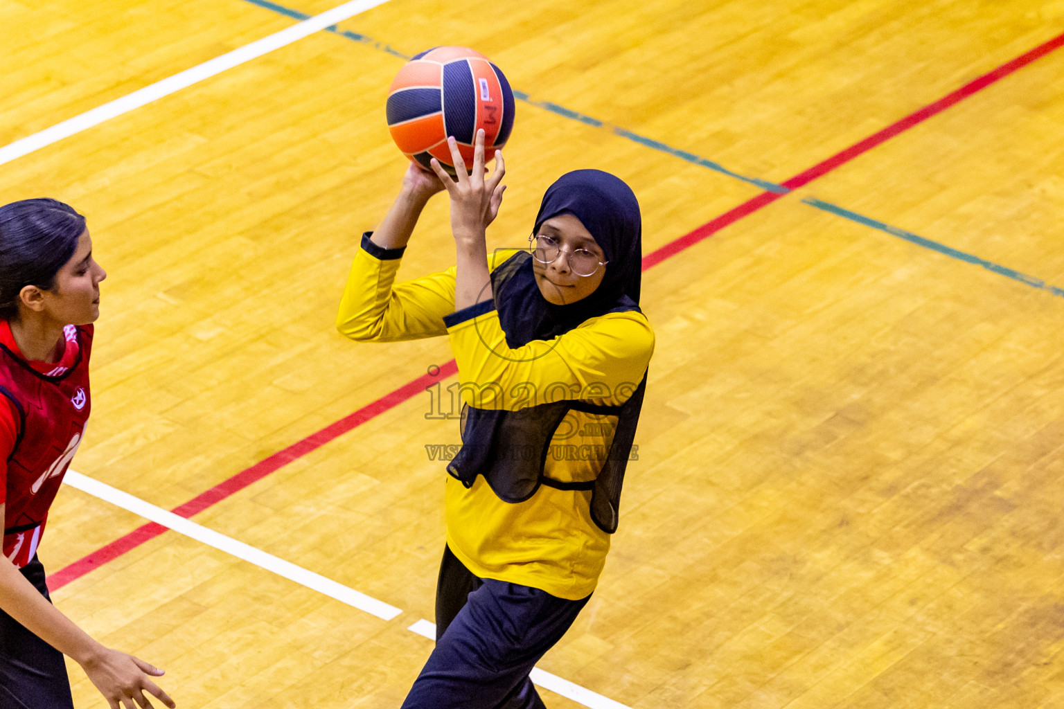 Day 12 of 25th Inter-School Netball Tournament was held in Social Center at Male', Maldives on Thursday, 22nd August 2024. Photos: Nausham Waheed / images.mv