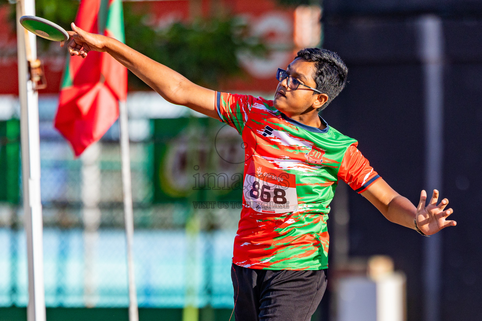 Day 1 of Inter-school Athletics Championship 2025 held in Ekuveni Synthetic Track, Male', Maldives on Monday, 06th October 2025. Photos by: Areef Adam  / Images.mv