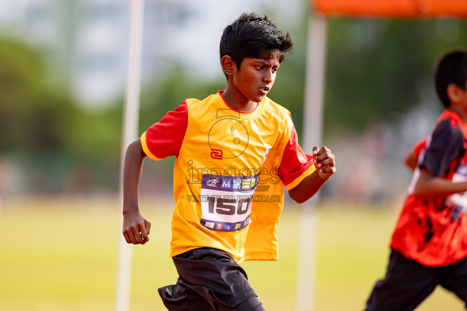 Day 3 of MWSC Interschool Athletics Championships 2024 held in Hulhumale Running Track, Hulhumale, Maldives on Monday, 11th November 2024. 
Photos by: Hassan Simah / Images.mv