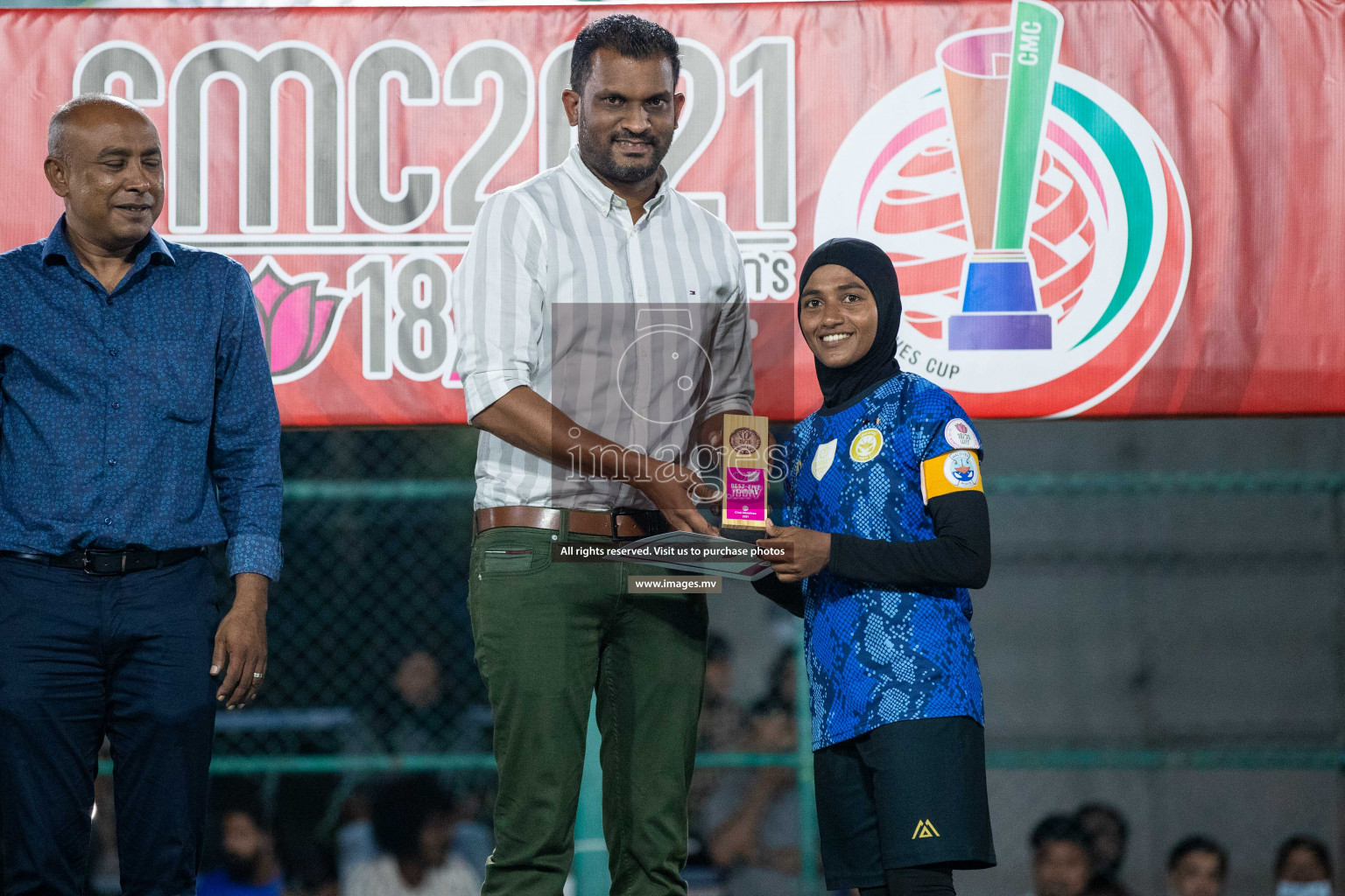 Ports Limited vs WAMCO - in the Finals 18/30 Women's Futsal Fiesta 2021 held in Hulhumale, Maldives on 18 December 2021. Photos by Nausham Waheed & Shuu Abdul Sattar