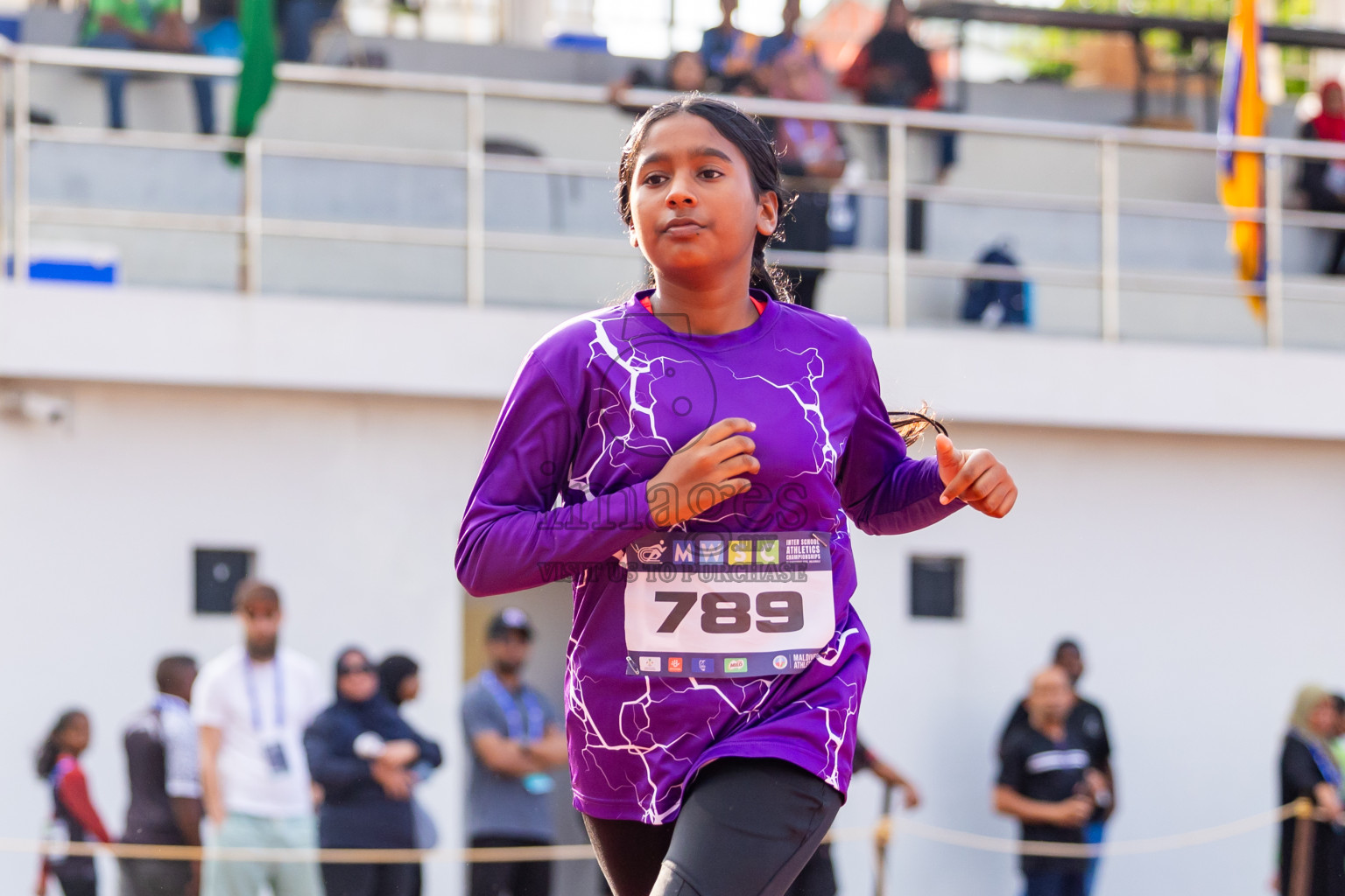 Day 3 of MWSC Interschool Athletics Championships 2024 held in Hulhumale Running Track, Hulhumale, Maldives on Monday, 11th November 2024. Photos by:  Nausham Waheed / Images.mv