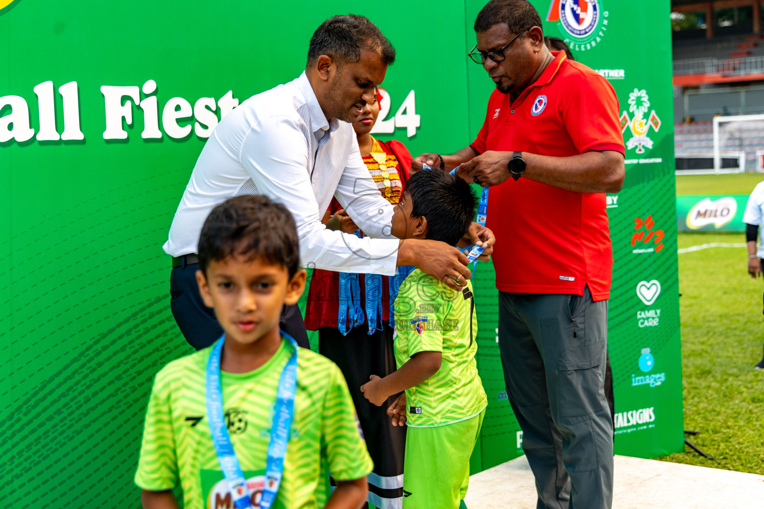 Day 2 of MILO Kids Football Fiesta was held at National Stadium in Male', Maldives on Saturday, 24th February 2024.