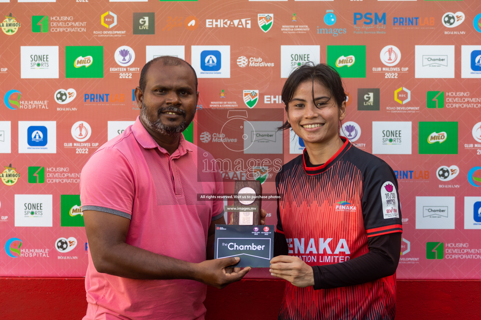 MPL vs Team Fenaka in Eighteen Thirty Women's Futsal Fiesta 2022 was held in Hulhumale', Maldives on Wednesday, 12th October 2022. Photos: Ismail Thoriq / images.mv
