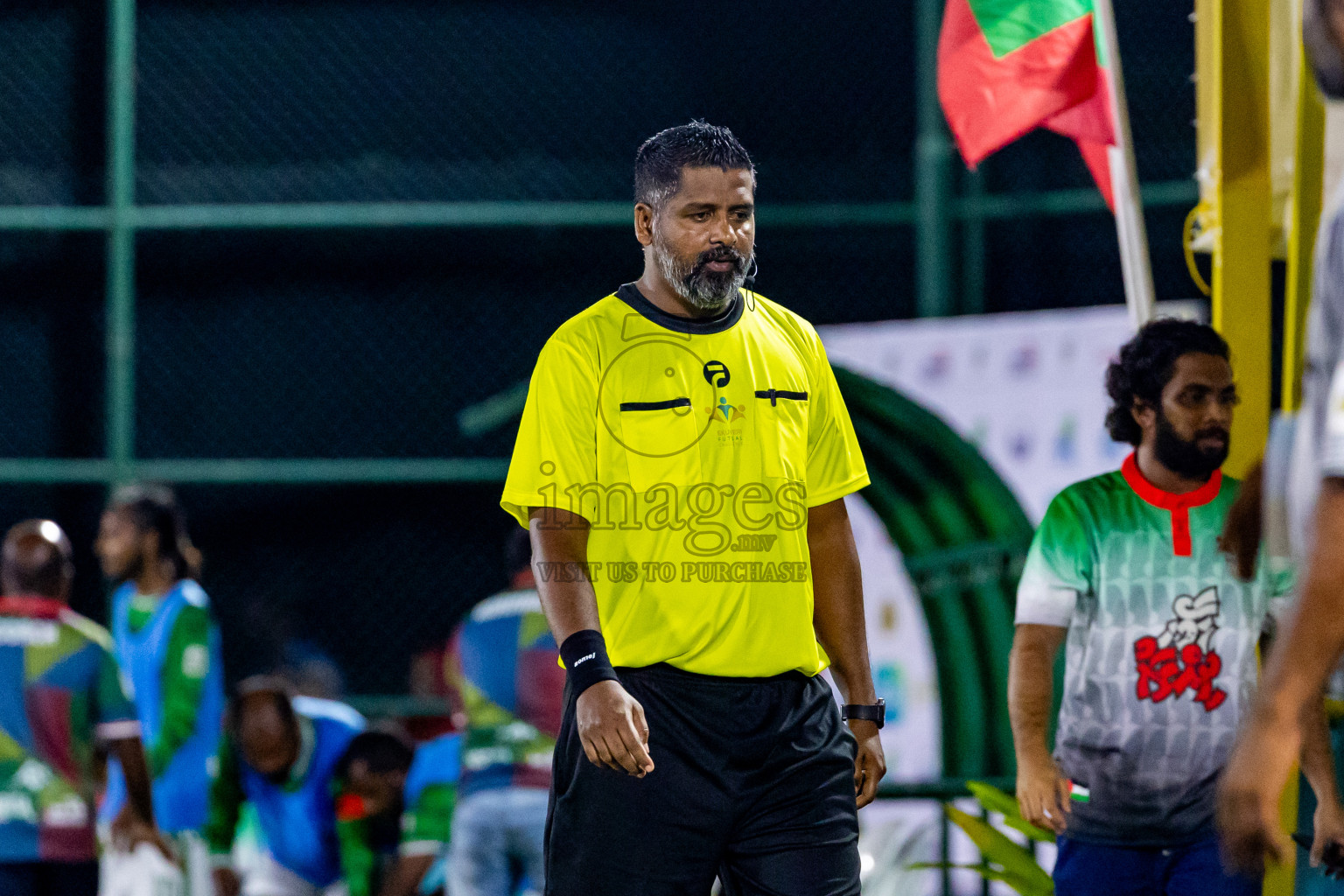 Dee Ess Kay vs FC Baaz in Day 1 of Laamehi Dhiggaru Ekuveri Futsal Challenge 2024 was held on Friday, 26th July 2024, at Dhiggaru Futsal Ground, Dhiggaru, Maldives Photos: Nausham Waheed / images.mv