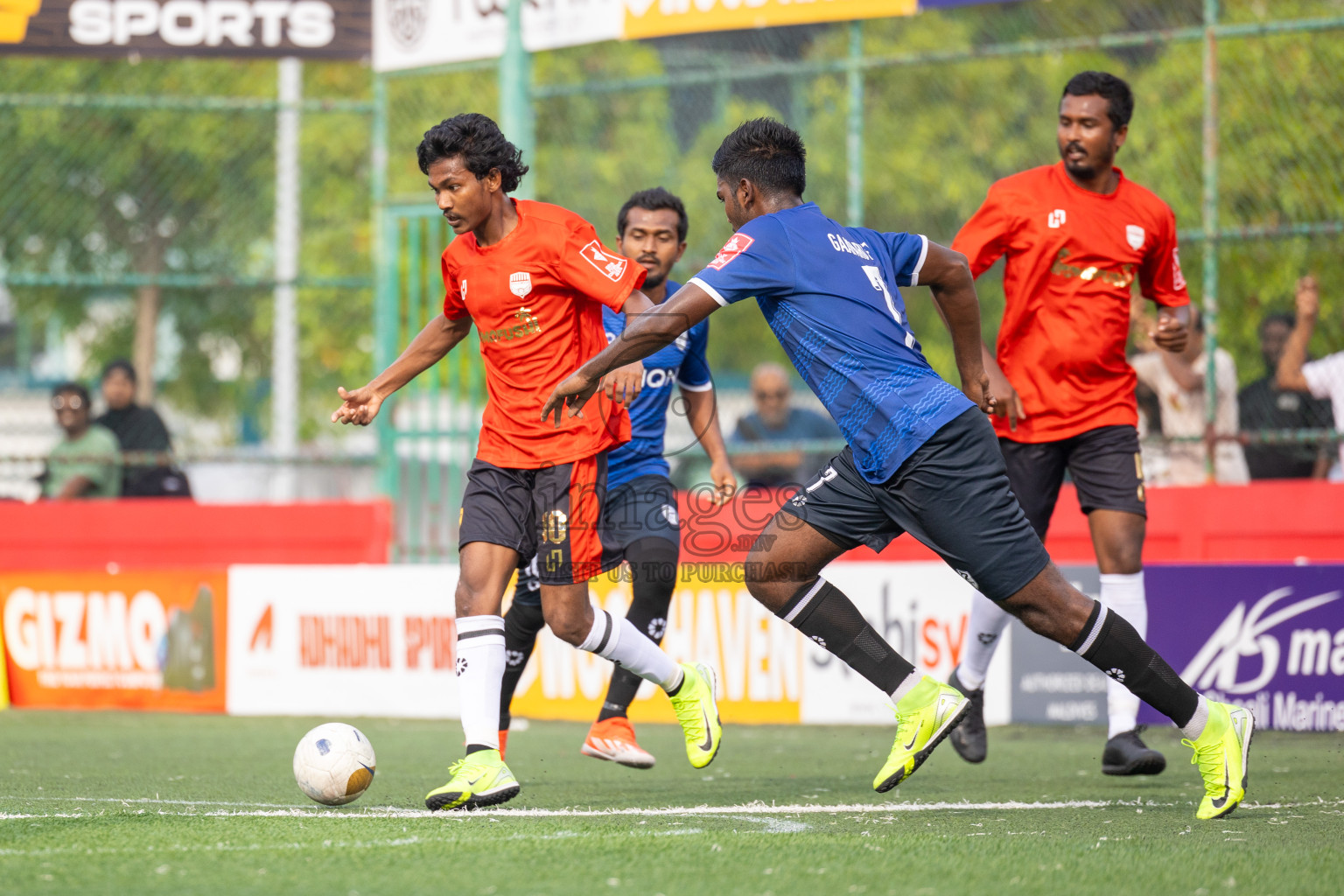 K Gaafaru vs K Himmafushi in Day 15 of Golden Futsal Challenge 2025 was held on Sunday, 19th January 2025, in Hulhumale', Maldives. Photos: Mohamed Mahfooz Moosa / images.mv