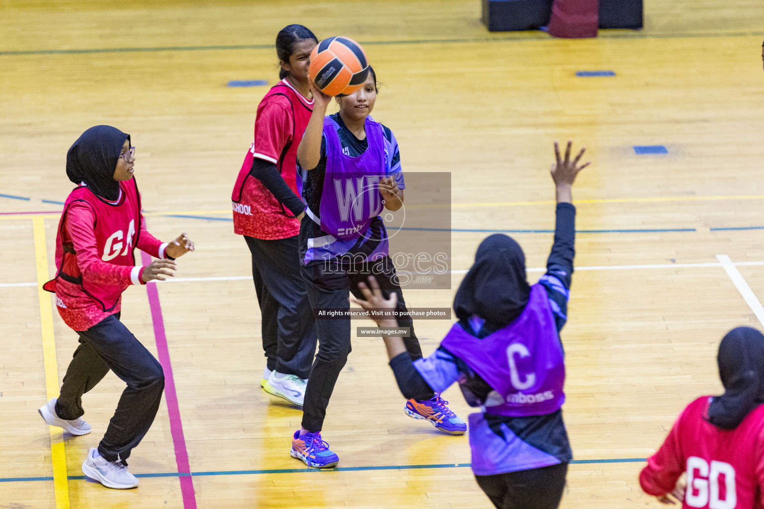 Day3 of 24th Interschool Netball Tournament 2023 was held in Social Center, Male', Maldives on 29th October 2023. Photos: Nausham Waheed, Mohamed Mahfooz Moosa / images.mv