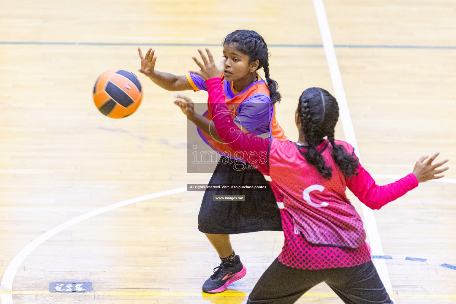 Day5 of 24th Interschool Netball Tournament 2023 was held in Social Center, Male', Maldives on 31st October 2023. Photos: Nausham Waheed / images.mv