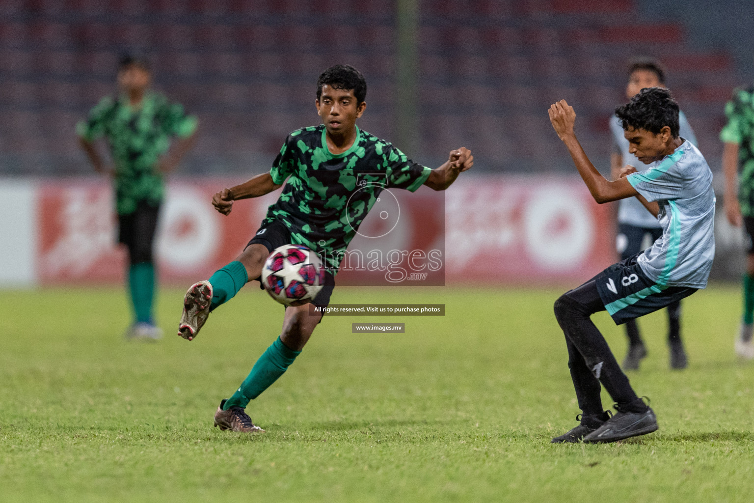 Kalaafaanu School vs Ahmadhiyya International School in the Final of FAM U13 Inter School Football Tournament 2022/23 was held in National Football Stadium on Sunday, 11th June 2023. Photos: Ismail Thoriq / images.mv