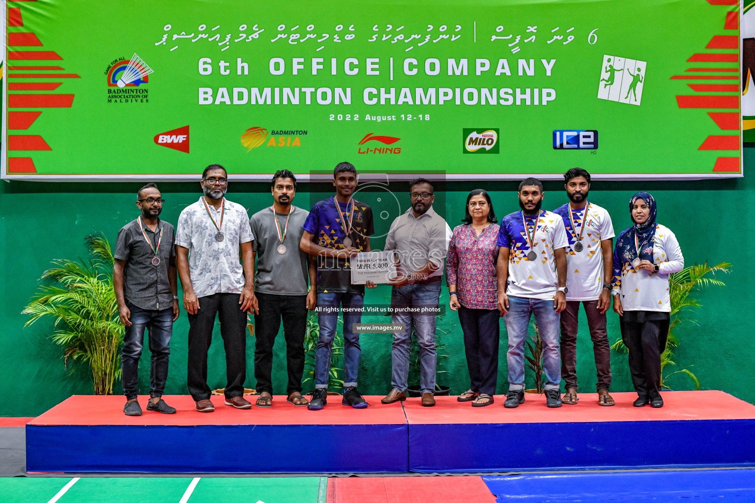 Final of 6th Office Company Badmintion Championship held in Male', Maldives Photos: Nausham Waheed / Images.mv