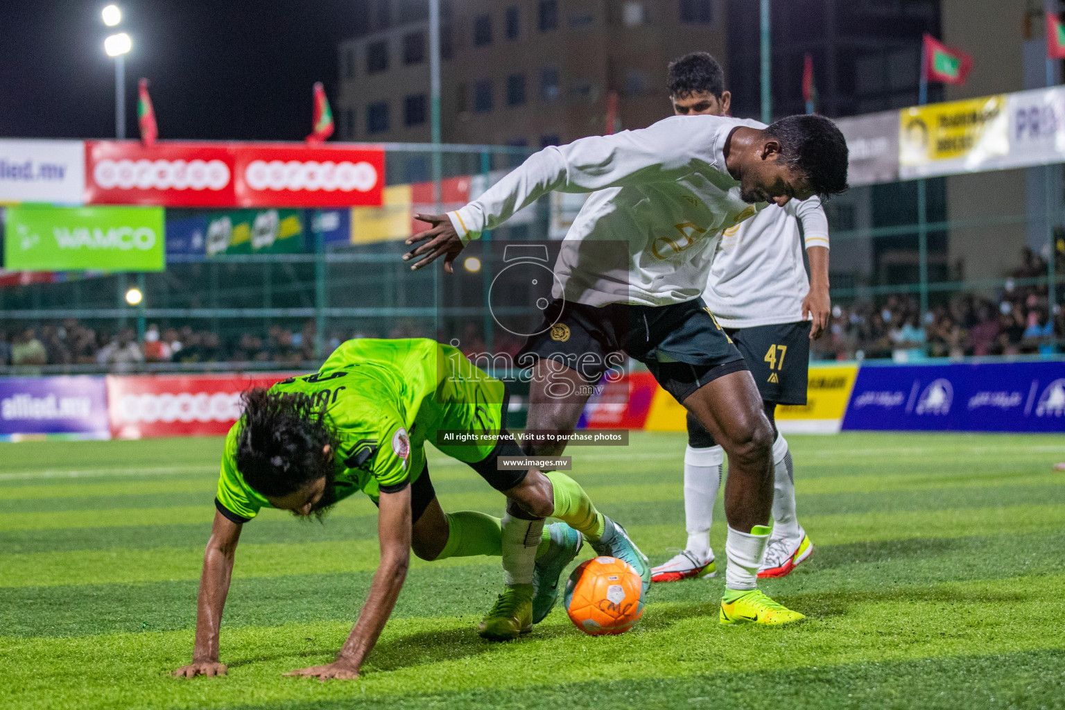 Team FSM Vs Prisons Club in the Semi Finals of Club Maldives 2021 held in Hulhumale, Maldives on 15 December 2021. Photos: Ismail Thoriq / images.mv