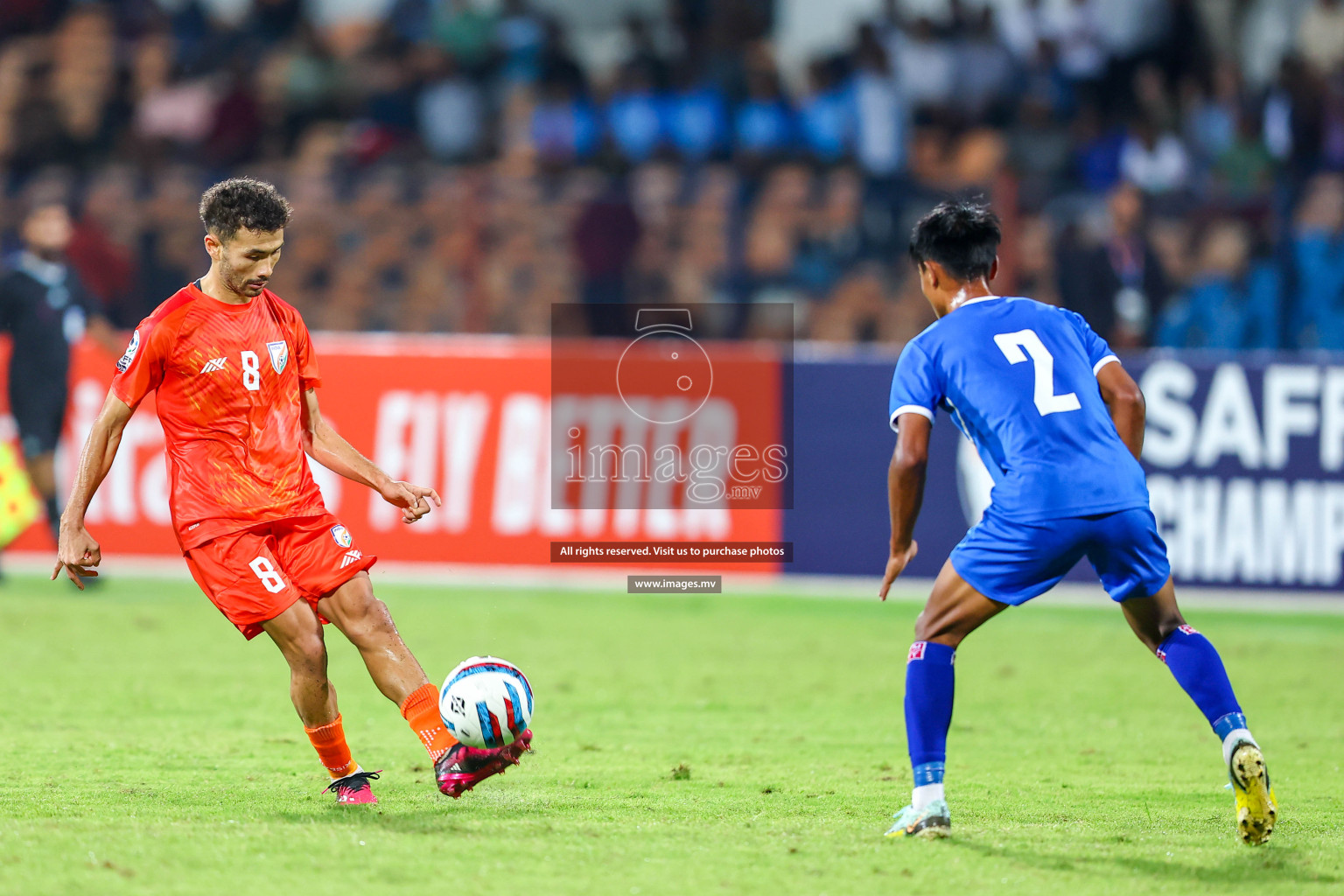 Nepal vs India in SAFF Championship 2023 held in Sree Kanteerava Stadium, Bengaluru, India, on Saturday, 24th June 2023. Photos: Nausham Waheed / images.mv