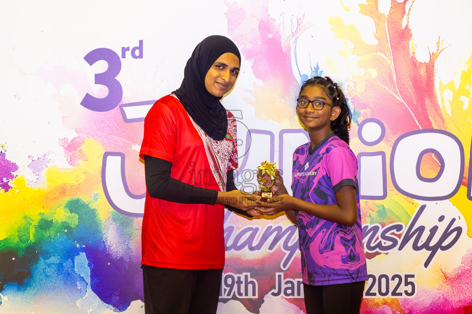 Closing ceremony of 3rd Netball Junior Championship, held at Social Center on Saturday, 25th January 2025 . Photos: Nausham Waheed / images.mv