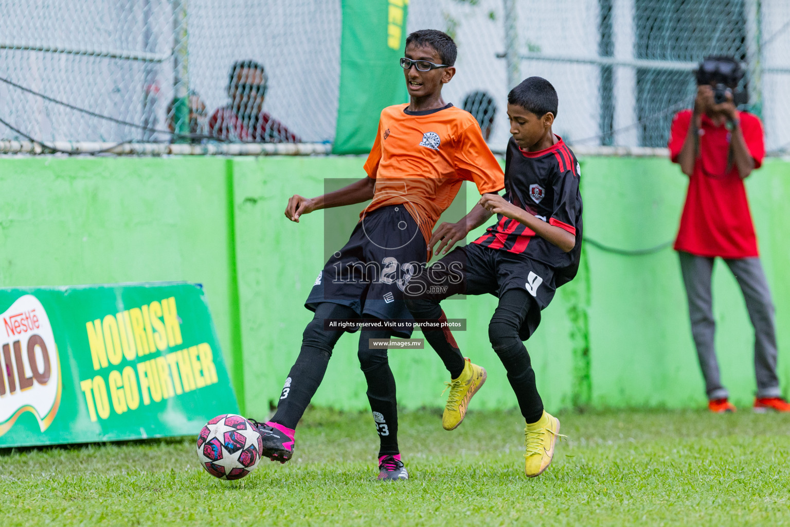 Day 1 of MILO Academy Championship 2023 (u14) was held in Henveyru Stadium Male', Maldives on 3rd November 2023. Photos: Nausham Waheed / images.mv