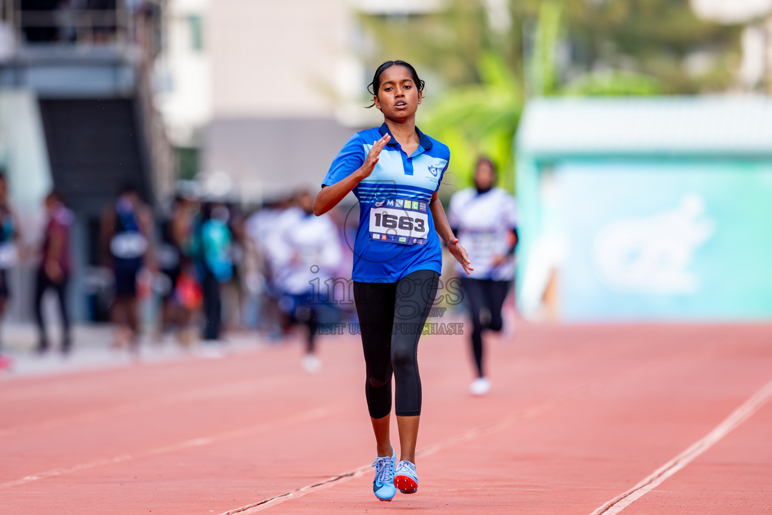 Day 6 of MWSC Interschool Athletics Championships 2024 held in Hulhumale Running Track, Hulhumale, Maldives on Thursday, 14th November 2024. Photos by: Nausham Waheed / Images.mv