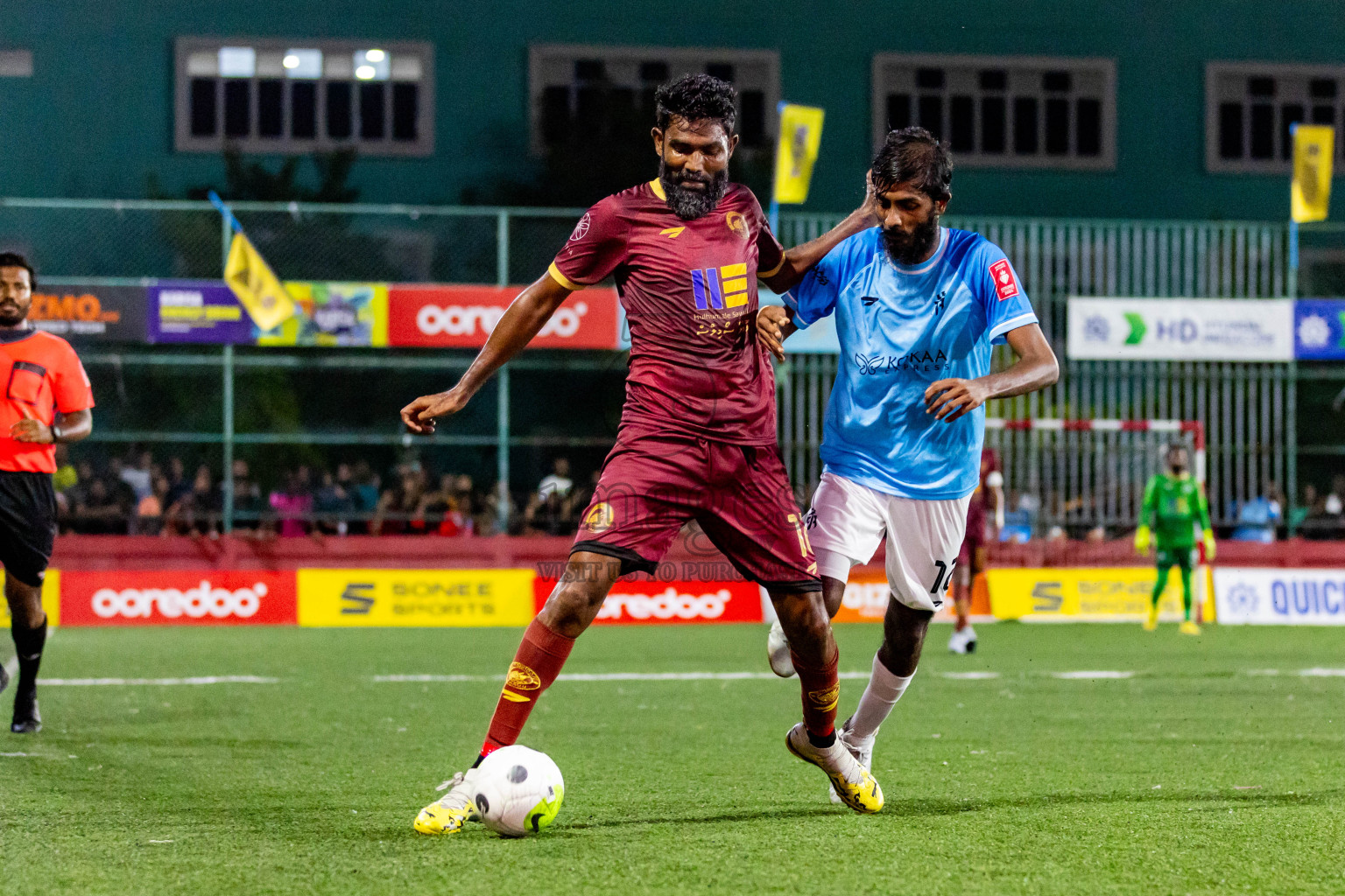 V Keyodhoo vs V Felidhoo in Day 29 of Golden Futsal Challenge 2024 was held on Tuesday , 13th February 2024 in Hulhumale', Maldives Photos: Nausham Waheed / images.mv