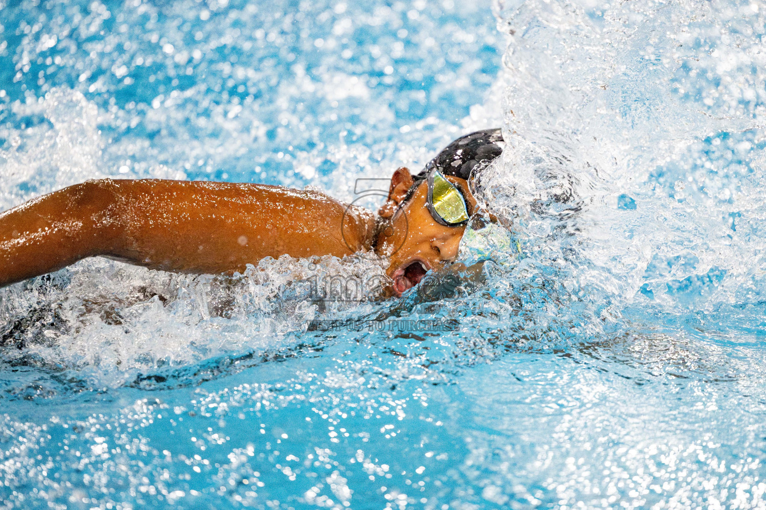 Day 5 of National Swimming Competition 2024 held in Hulhumale', Maldives on Tuesday, 17th December 2024. Photos: Hassan Simah / images.mv