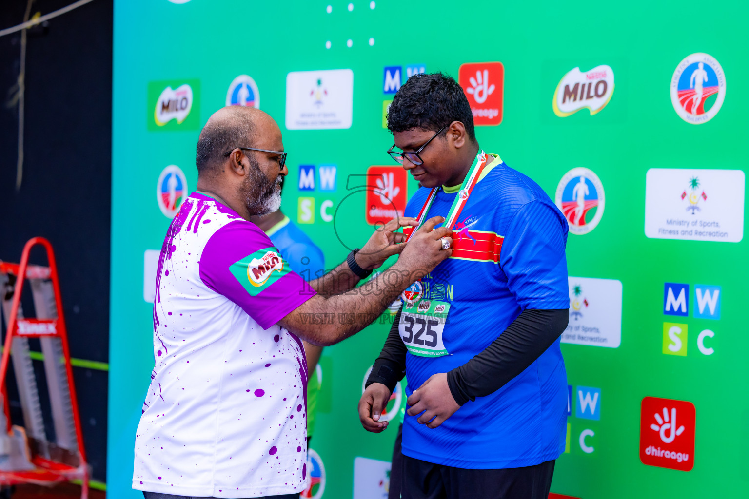 Day 2 of 12th Milo Association Championships was held in Ekuveni Track at Male', Maldives on Friday, 25th April 2025. Photos: Nausham Waheed / images.mv